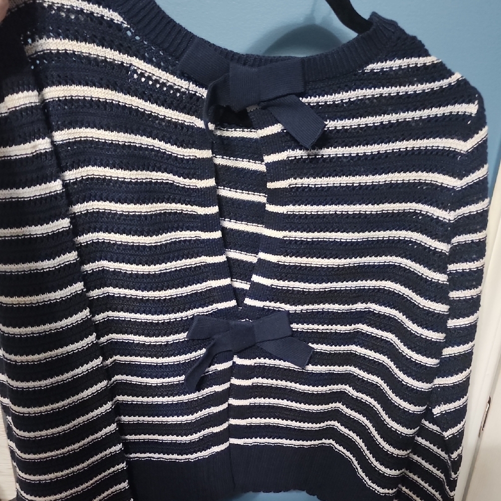 Black and White Striped Sweater